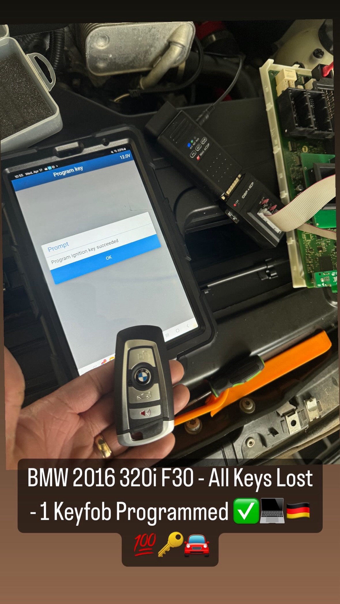 Reprogramming E320 Key BMW 2016 320i F30 – All Keys Lost – 1 Keyfob Programmed 💻🇩🇪💯🔑🚘 – Bimmer ...