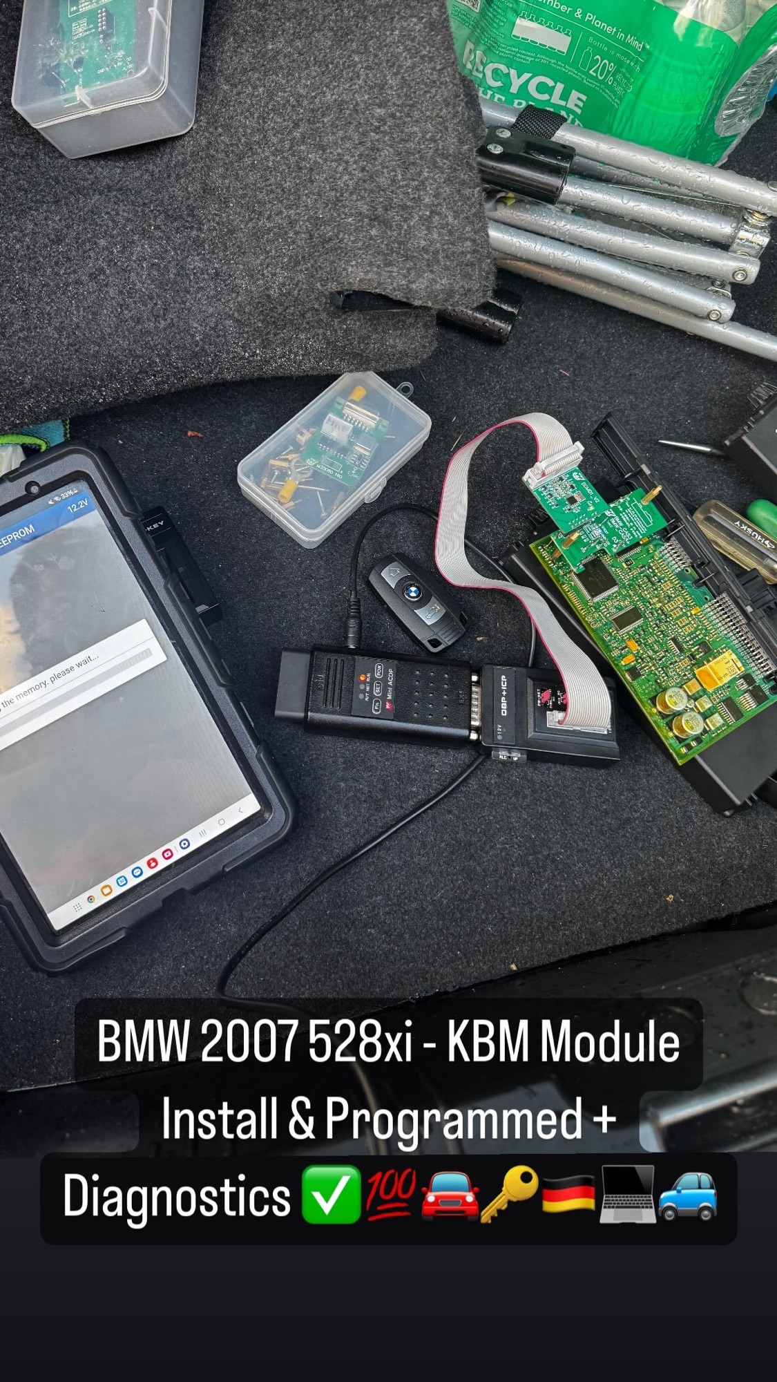Kombi Module Bmw BMW 2007 528xi – KBM Module Install & Programmed + Diagnostics 💯🚘🔑🇩🇪💻🚙 ...
